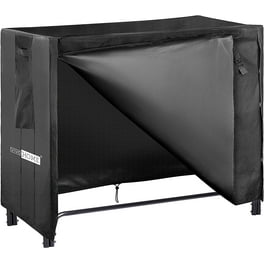 Costway 6FT OUTDOOR METAL Firewood Storage Rack Heavy Duty Log Holder W Waterproof PVC Cover Walmart