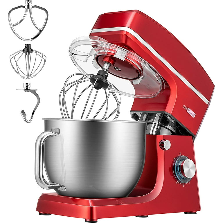 Stand Mixer, POWWA 7.5 QT Electric Mixer, 6+P Speed 660W Household  Tilt-Head Kitchen Food Mixers with Whisk, Dough Hook, Mixing Beater &  Splash Guard
