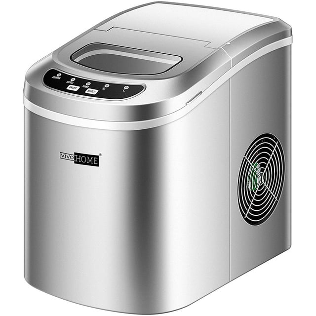 VIVOHOME Countertop Ice Maker,SelfCleaning Portable Ice Maker Machine with ETL,26Lbs/24H with