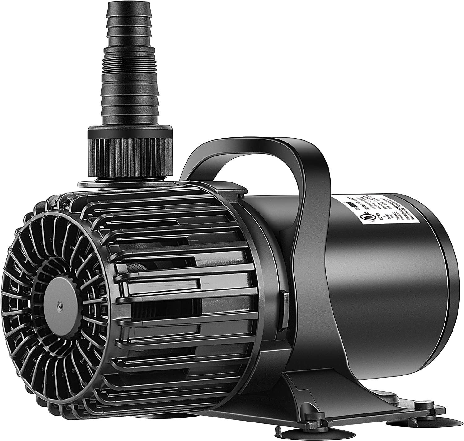 Ultra Quiet Black 1600GPH Submersible Water Pump with Adjustable Nozzle