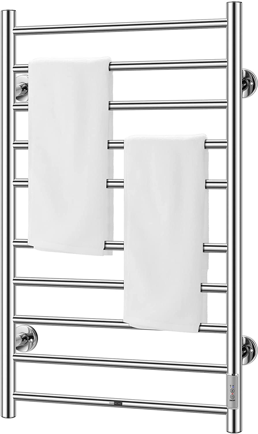 VIVOHOME Electric Heated Towel Rack for Bathroom, Wall Mounted Towel