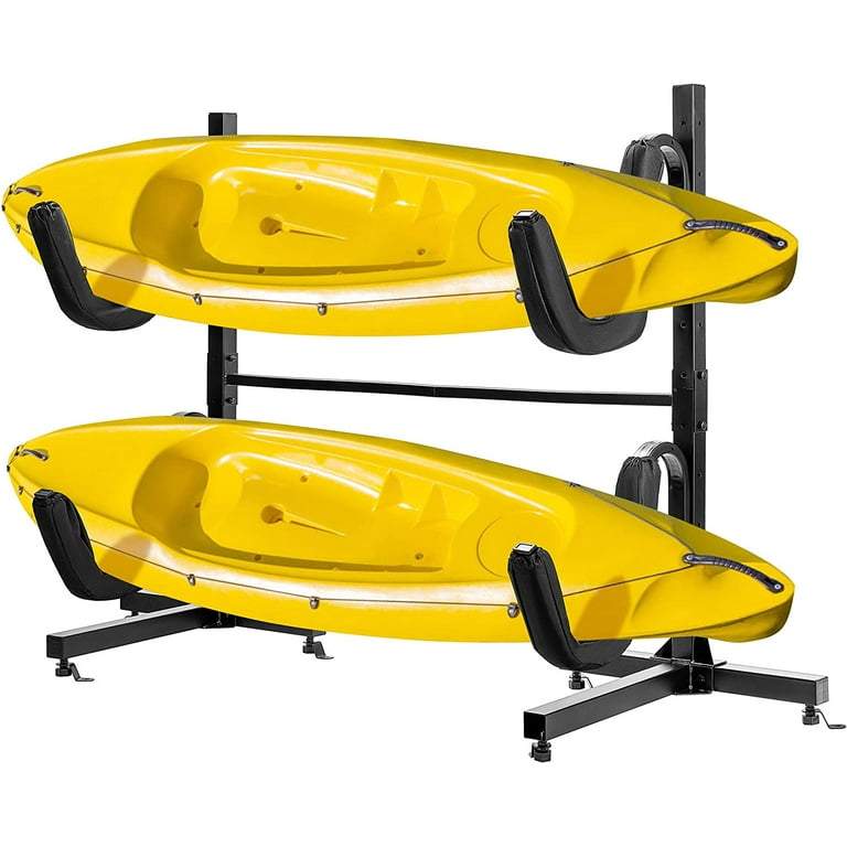 VIVOHOME Heavy Duty Freestanding Dual Storage Kayak Rack Height Adjustable  Carrier Stand