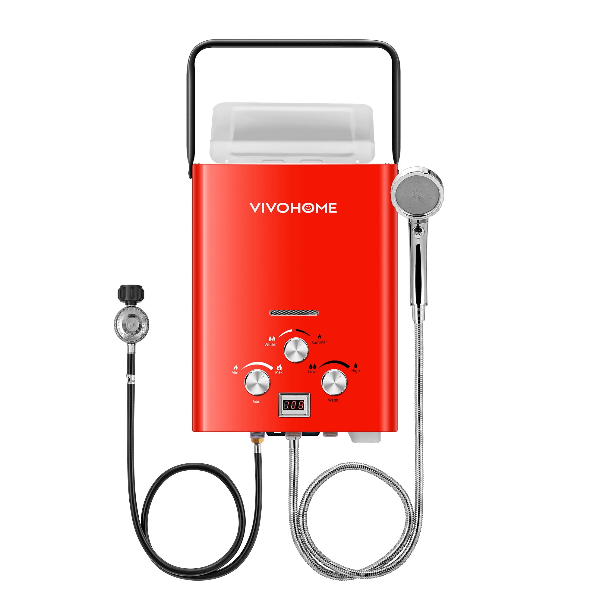 VIVOHOME Portable Propane Tankless Water Heater, 1.6GPM 6L RV Tankless ...