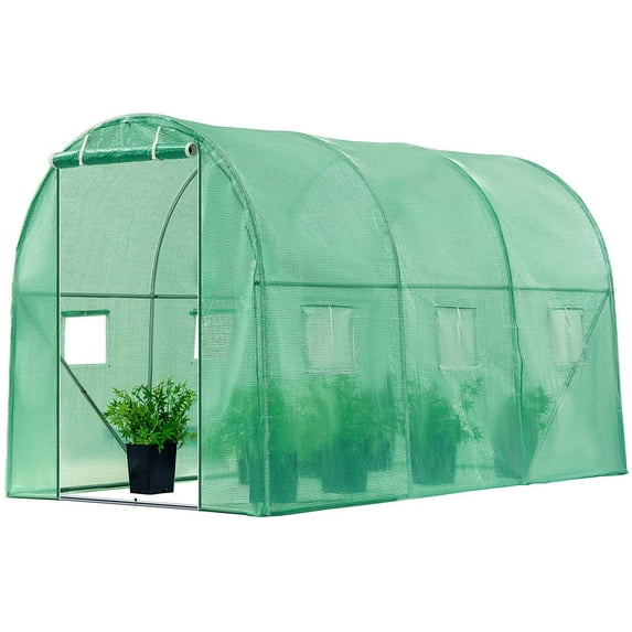 VIVOSUN 10x7x7FT Large Walk in Green House Tunnel Garden Plant Hot House