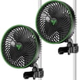 thumbnail image 1 of VIVOSUN AeroWave E6 Gen2, Grow Tent Clip Fan 6”, EC Motor, Smart Control, Powerful Oscillating Fan, Local Timer, Weatherproof IP54, for Hydroponics Circulation Cooling, Black, 1 of 9
