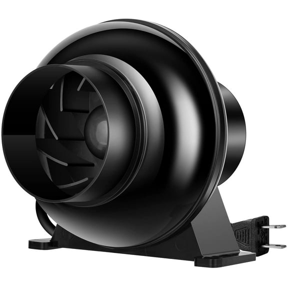 VIVOSUN 4" Duct 195 CFM Exhaust Fan, 2500 RPM Black
