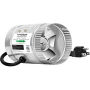 VIVOSUN 4 Inch Inline Duct Fan 100 CFM, HVAC Exhaust Ventilation Fan with Low Noise for Basements, Bathrooms, Kitchens and Attics, Silver