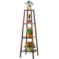 thumbnail image 1 of VIVOSUN 4-Tier Bamboo Plant Stand, Indoor Tall Stand Rack Corner Plant Shelf, Multiple Flower Pot Holder for Patio Garden, Living Room, Balcony, 1 of 6