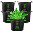 thumbnail image 1 of VIVOSUN 5-Pack 30 Gallons Plant Grow Bags, Heavy Duty Thickened Nonwoven Fabric Pots with Handles, 1 of 7