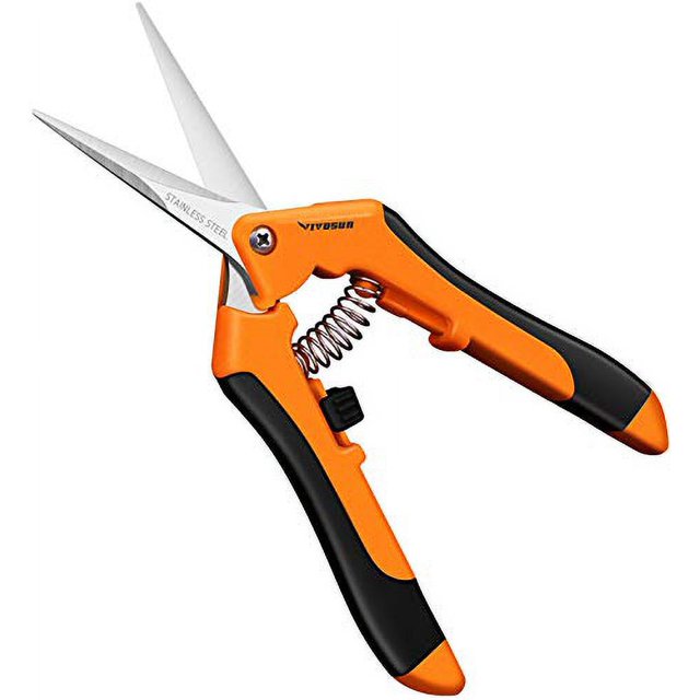 VIVOSUN 6.5 Inch Gardening .. Scissors Hand Pruner Pruning .. Shear
