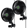 thumbnail image 1 of VIVOSUN AeroWave A6 Grow Tent Clip Fan, 6" Auto Oscillating Fan, Secure Non-Slip Clamp, Strong Air Circulating, and Low Noise, for Hydroponic Ventilation, 2-Pack, 1 of 6