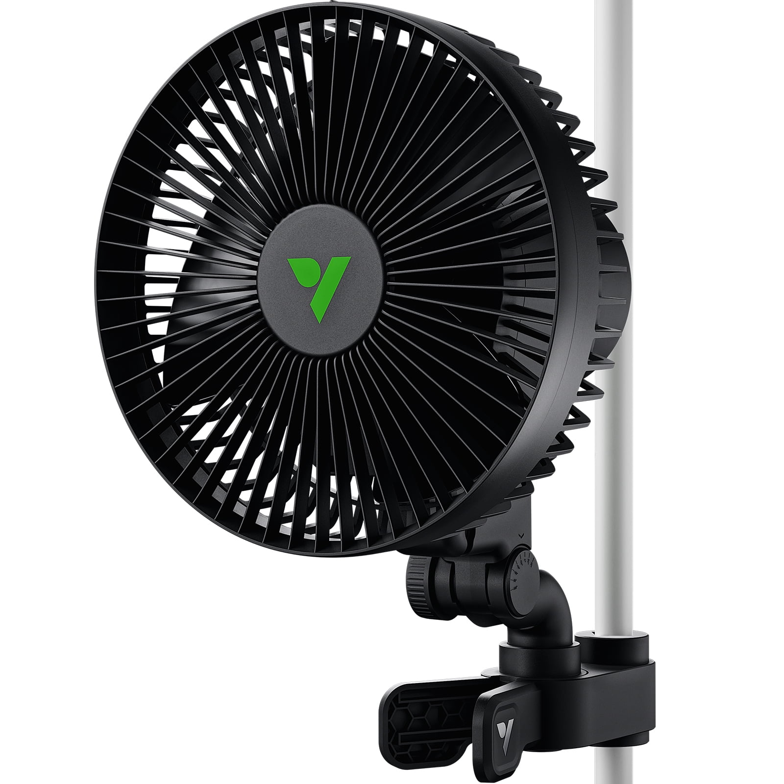 VIVOSUN AeroWave A6 Grow Tent Clip Fan, 6" Auto Oscillating Fan, Secure Non-Slip Clamp, Strong Air Circulating, and Low Noise, for Hydroponic Ventilation, 1-Pack