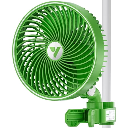 VIVOSUN AeroWave E6 10-Speed Auto Oscillation Clip-On 320 CFM Fan