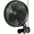 thumbnail image 1 of VIVOSUN AeroWave E6 Gen2, Grow Tent Clip Fan 6”, EC Motor, Smart Control, Powerful Oscillating Fan, Local Timer, Weatherproof IP54, for Hydroponics Circulation Cooling, Black, 1 of 10