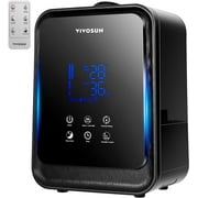 VIVOSUN Air Humidifier 4.5L 2-in-1 Cool & Warm Mist Humidifier, Indoor Ultrasonic Humidifier with Essential Oil Box & Remote Control for Bedrooms, Offices, Plants, Babies, Dryness, and Skincare
