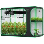 VIVOSUN D948 2-in-1 9x4 Grow Tent, 108"x48"x80" High Reflective Mylar with Multi-Chamber and Floor Tray