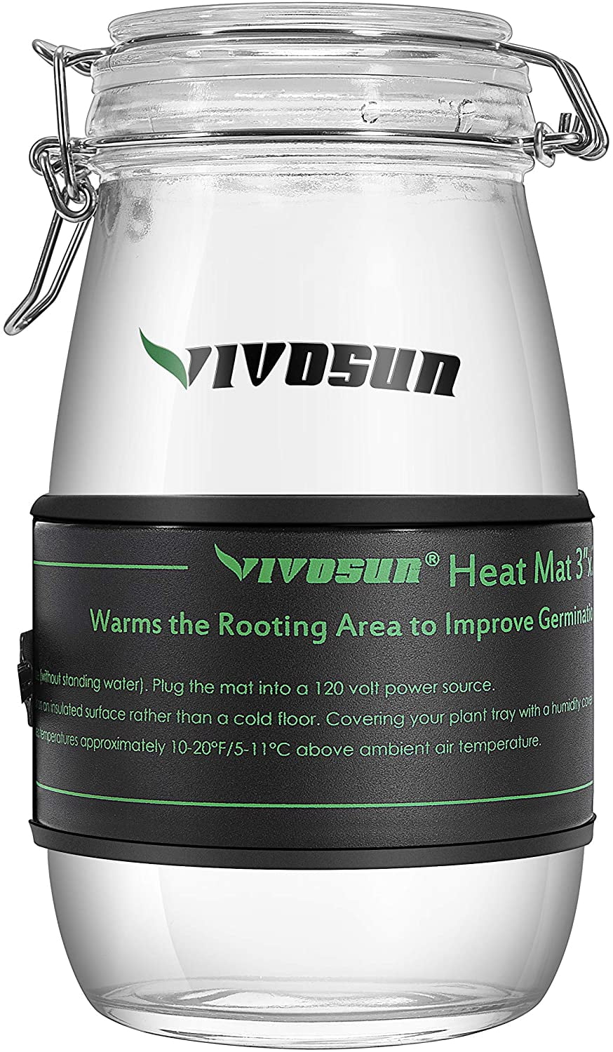 VIVOSUN 48 x 20.75 Seedling Heat Mat and Digital Thermostat Combo Set, UL  & MET-Certified Warm Hydroponic Heating Pad for Germination, Indoor