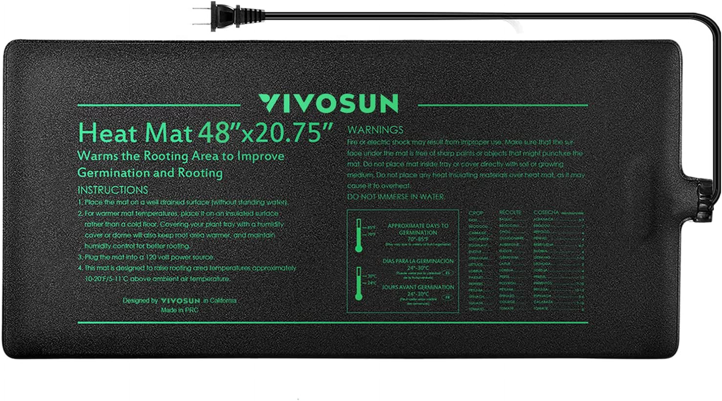  VIVOSUN 10 x 20.75 Durable Waterproof Seedling Heat