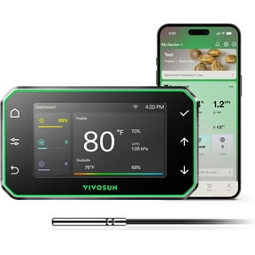 VIVOSUN GrowHub Controller E42A+ for Grow Tent, Smart Environmental WiFi-Controller with Temperature, Humidity, VPD, Timer, Cycle, Schedule Controls, Cooling Ventilation Lighting Programming
