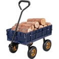 thumbnail image 1 of VIVOSUN Heavy-Duty Mesh Steel Garden Cart, 400 lbs Capacity, Steel Utility Garden Wagon with Removable Sides, 8" Pneumatic Tires, 1 of 7