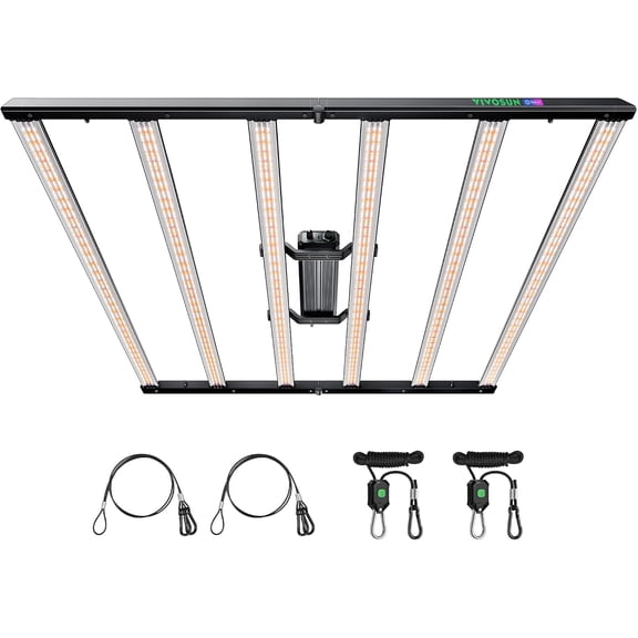 VIVOSUN LumaLight 750W LED Grow Light, Full Spectrum Indoor Plant Light with Deep Canopy Penetration, Smart Dimmable LED Bar Lamp for Vegetables, Herbs, Flowers, 5x5ft Coverage, GrowHub Compatible