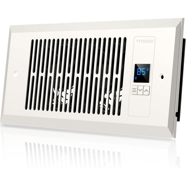 VIVOSUN 4”×10” Quiet Register Booster Fan, Smart Vent with Thermostat
