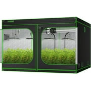 VIVOSUN S108 10x10 Grow Tent, 120"x120"x80" High Reflective Mylar with Observation Window and Floor Tray for Hydroponics Indoor Plant for VSF6450