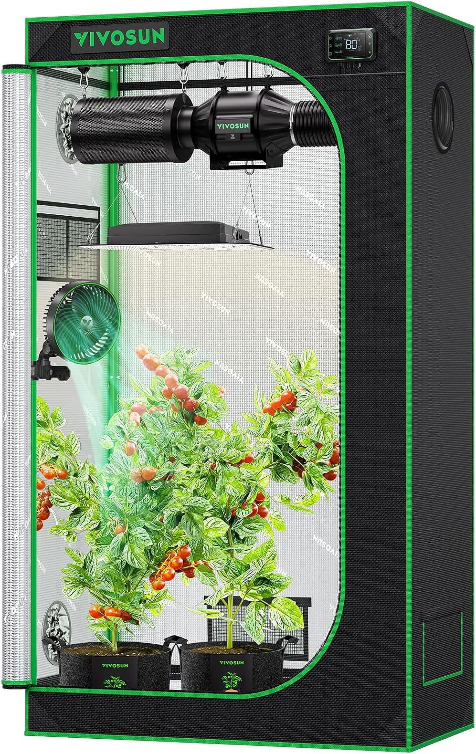 VIVOSUN S326 Grow Tent, High Reflective Mylar, Observation