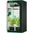 thumbnail image 1 of VIVOSUN S336 3x3 Grow Tent, 36"x36"x72" High Reflective Mylar with Observation Window and Floor Tray for Hydroponics Indoor Plant for VS2000/VS3000, 1 of 9