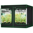 thumbnail image 1 of VIVOSUN S888 8x8 Grow Tent, 96"x96"x80" High Reflective Mylar with Observation Window and Floor Tray for Hydroponics Indoor Plant for VS4000/VSF4300, 1 of 9