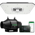 thumbnail image 1 of VIVOSUN Smart Grow System with AeroLight A100SE 100W LED Grow Light with Circulation Fan, AeroZesh T4 4-inch 210 CFM Inline Duct Fan, and GrowHub E42A Temperature & Humidity WiFi-Controller, 1 of 9