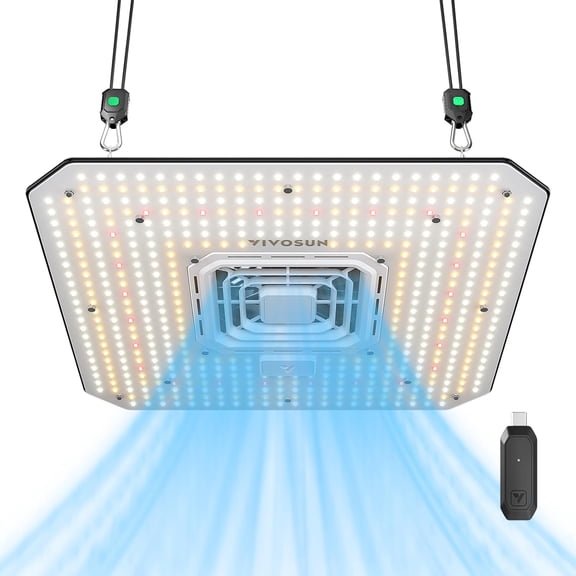 VIVOSUN Smart Grow System with The AeroLight A150SE, 150W LED Grow Light w/Integrated Circulation Fan & GrowHub Controller E25