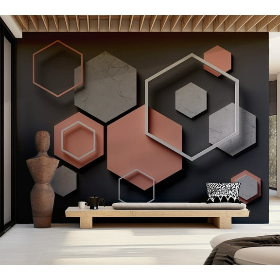 VIVYET Wall Mural - Hexagon Plan