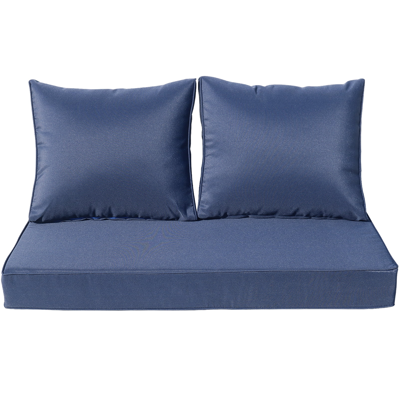 VIXLON Outdoor Furniture Loveseat Patio Cushion Set, 3 Piece Indoor ...