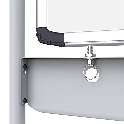 VIZ-PRO Double-Sided Magnetic Mobile Whiteboard - 48" X 36", With Markers