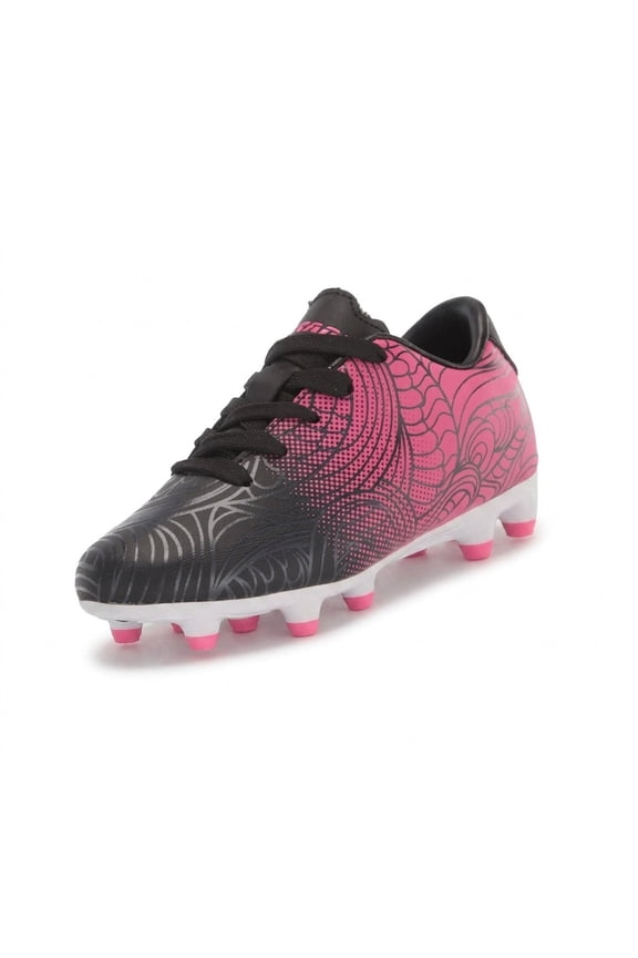 USA Boys Girls Soccer Cleats | Youth Firm Ground Athletic Outdoor Football Shoes for Toddler, Little Kid, Big Kid | Lightweight & Durable