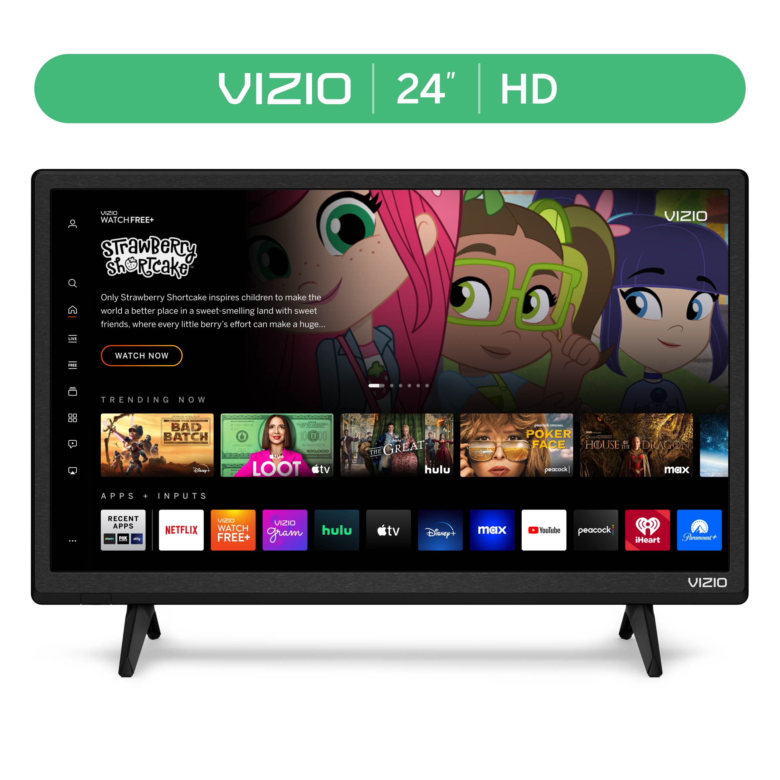 VIZIO 24" Class D-Series HD LED Smart TV D24h-J09 - image 1 of 18