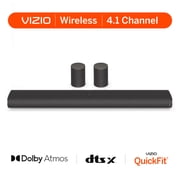 VIZIO 4.1 Pro Soundbar w/ Dolby Atmos, Wireless Surround Speakers, QuickFit Compatible NEW 2026 SV410YW-10
