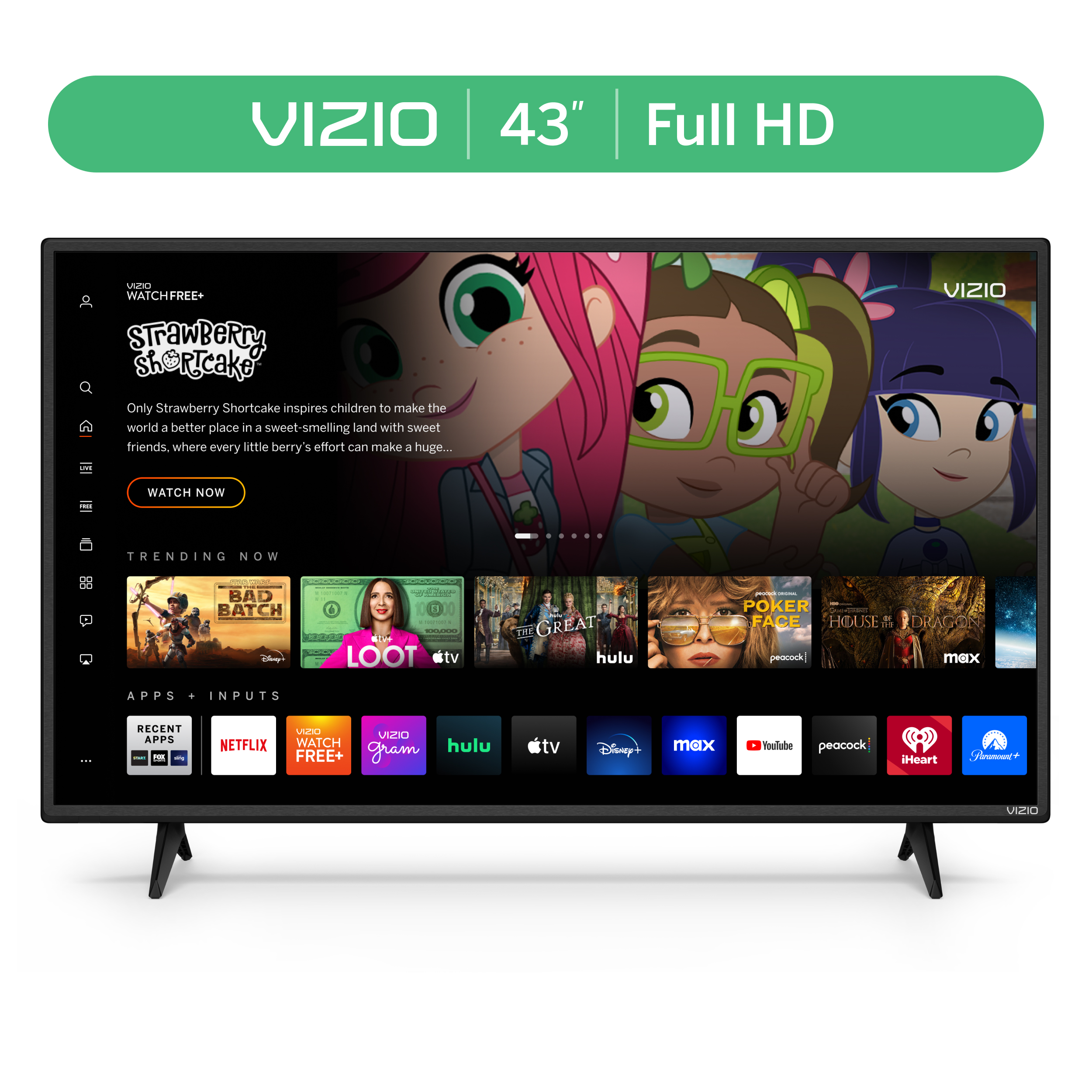 VIZIO 43" Class D-Series FHD LED Smart TV D43f-J04 - image 1 of 18