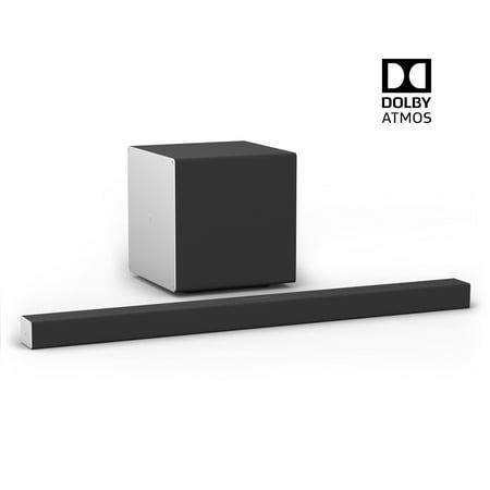 VIZIO - 3.1.2-Channel Soundbar with Wireless Subwoofer, Dolby Atmos and Voice Assistant - Black