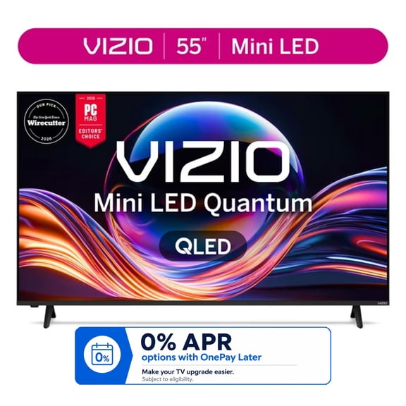 VIZIO 55 in Mini LED Quantum 4K QLED HDR Smart TV, 2026 Model, VQM55C-10