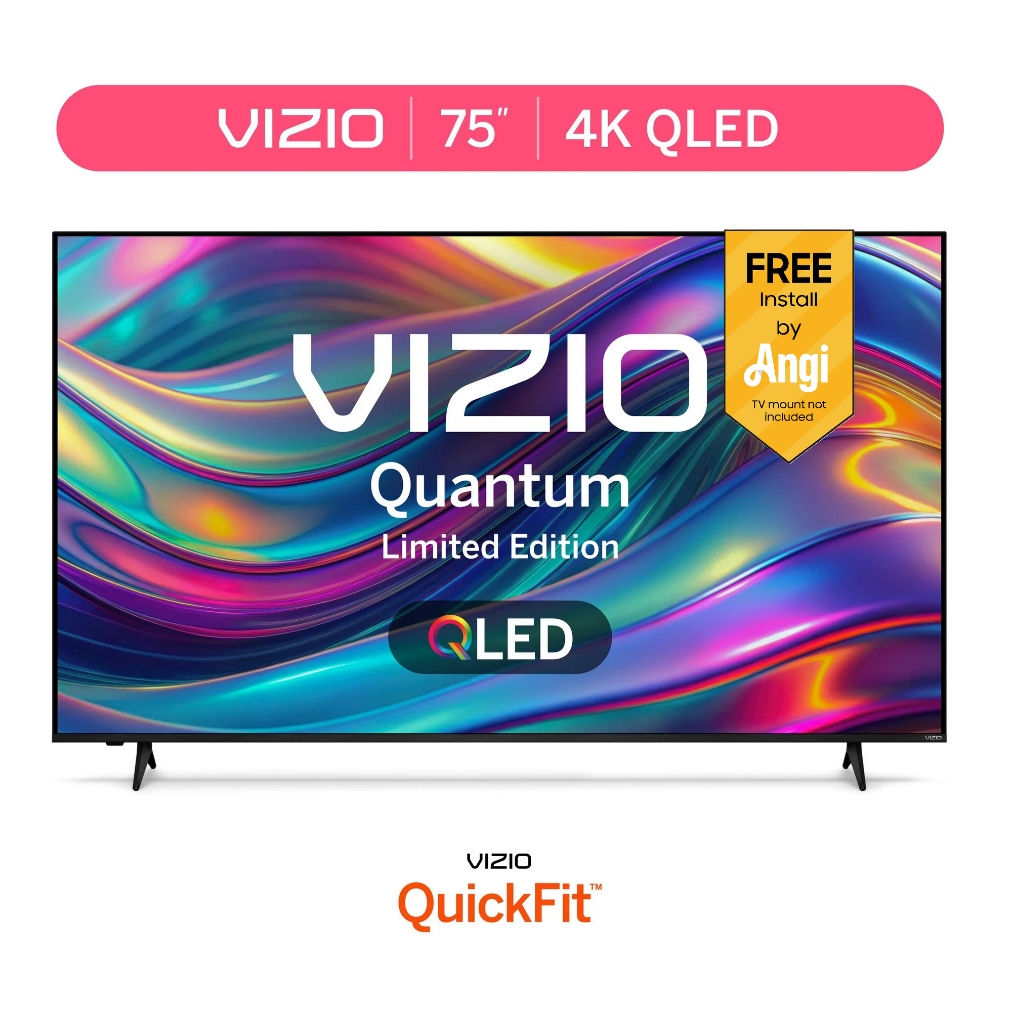 VIZIO M75Q6X-L 75″ 4K Quantum Series QLED Smart TV
