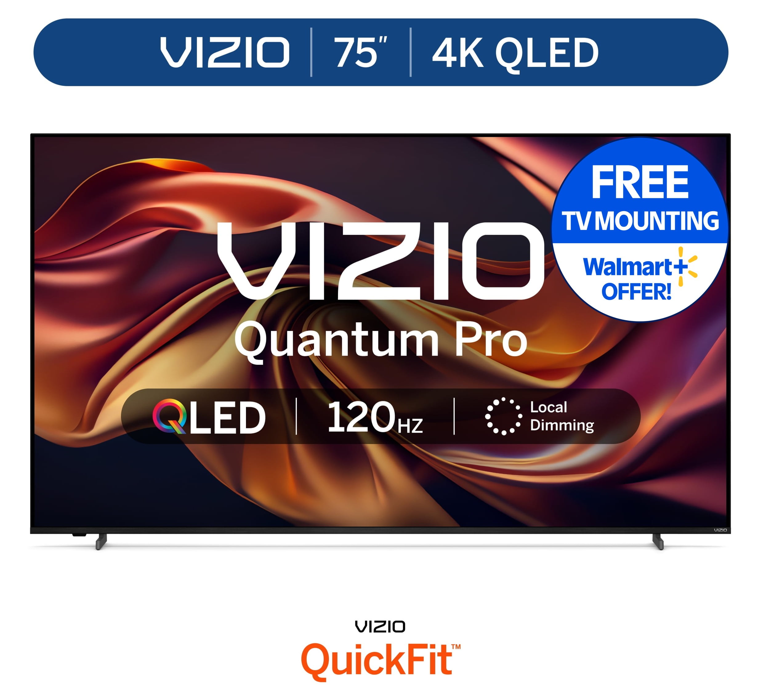 VIZIO 75" Class Quantum Pro 4K QLED HDR Smart TV (VQP75C-84)