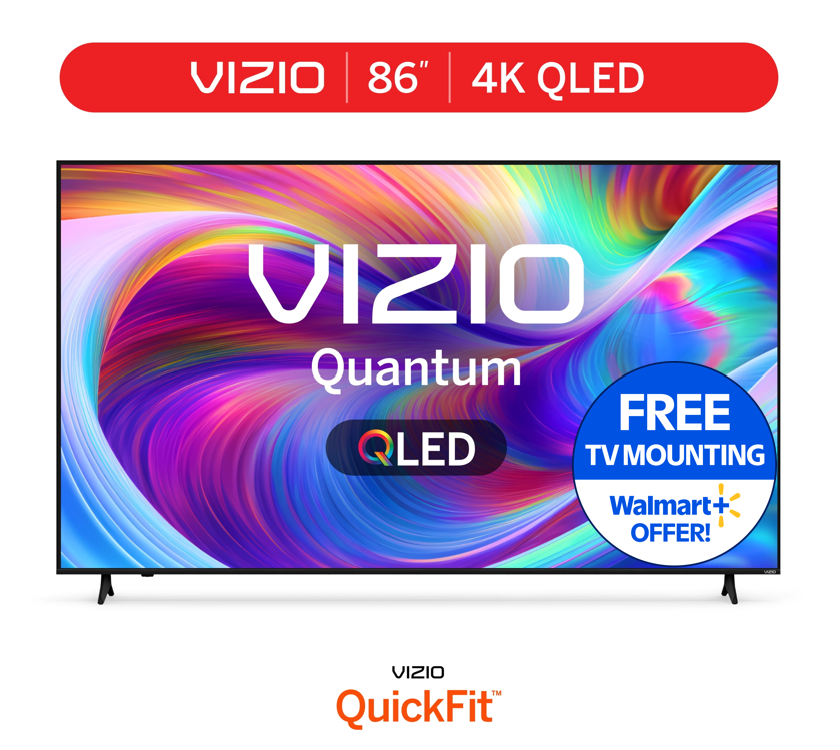 VIZIO 86" Class Quantum 4K QLED HDR Smart TV (NEW) VQD86M-0804