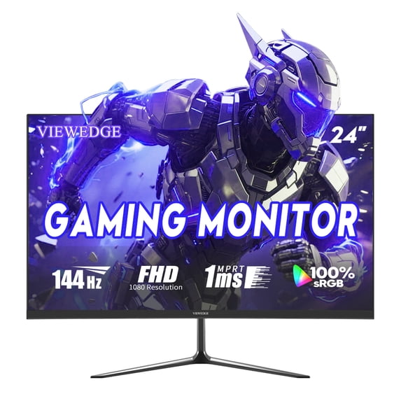 Viewedge 24 Inch Gaming Monitor 1080p 144hz, VA 1ms FHD Computer Monitor with 100% sRGB, Bluelight Filter, HDMI & VGA Port, Support Wall Mount