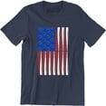 thumbnail image 1 of VIntage Baseball Bat American USA Flag Gift US Men's Trend 2019 Tee Shirt, 1 of 4