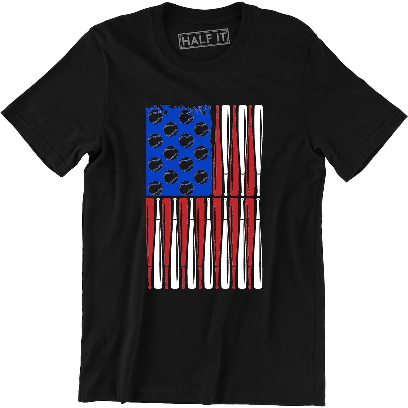 Vintage Baseball Bat American Usa Flag Gift T-Shirt Vintage Baseball Bat American Usa Flag Gift T-Shirt
