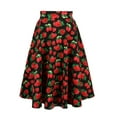 thumbnail image 1 of VIntage Retro Style Print Casual Circle Skirts, 1 of 4