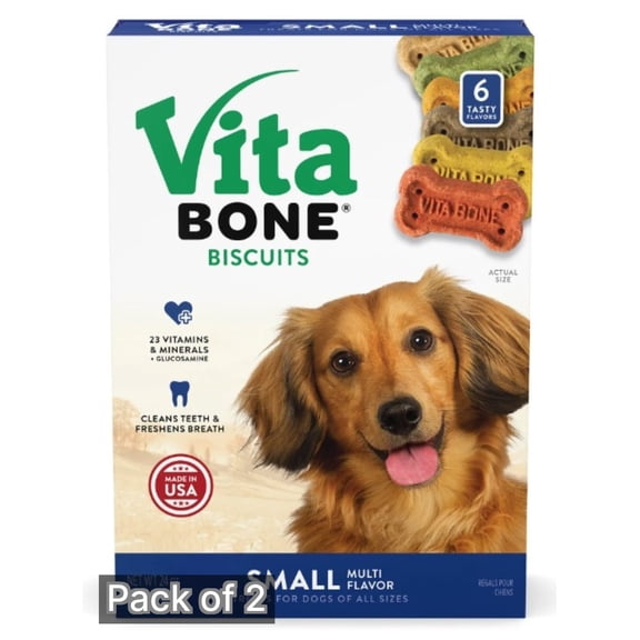 Vita Bone Biscuits Multi-flavored Small 24 oz (Pack of 2)