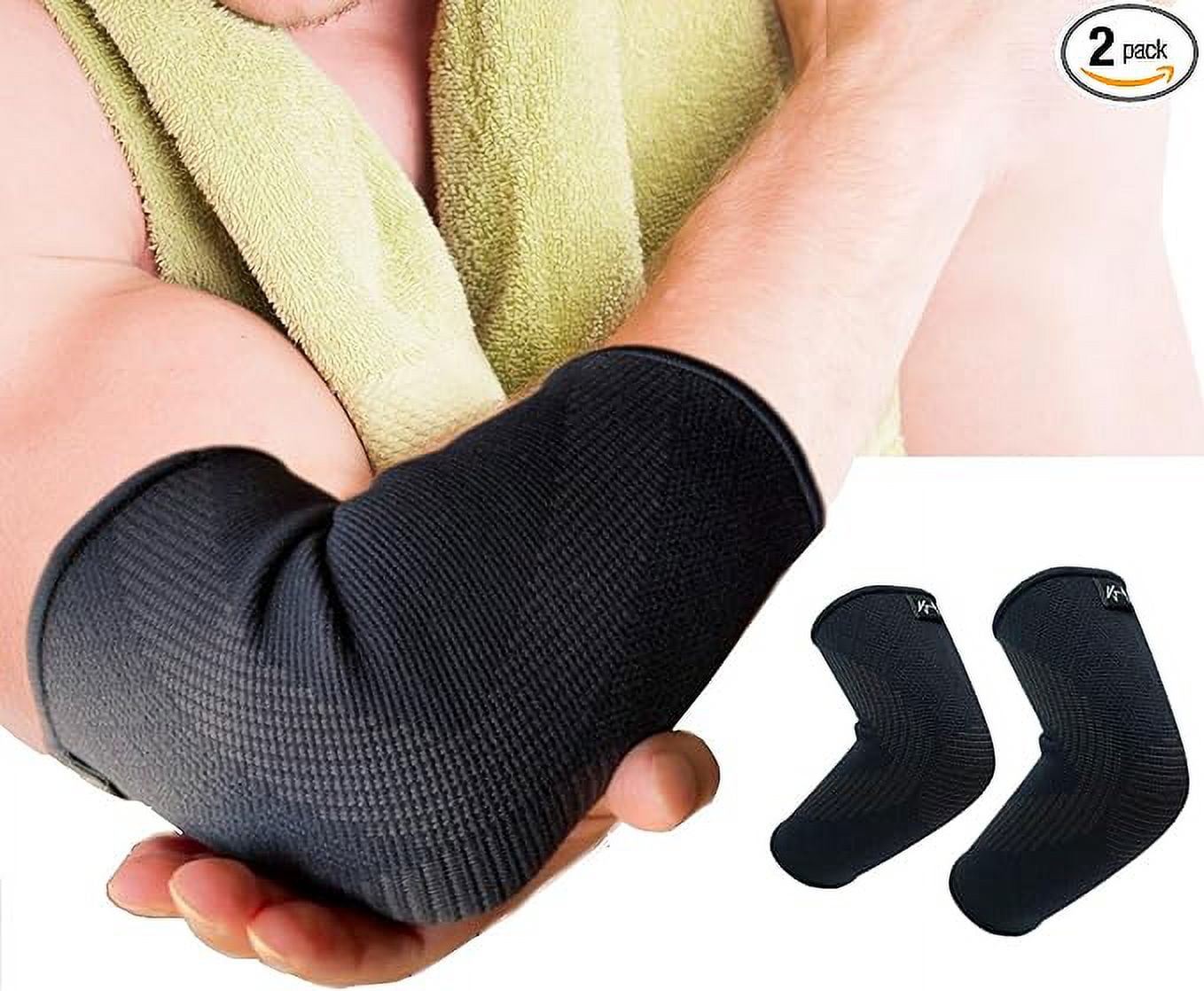 VJ Victory Jump Copper Elbow Brace Compression Sleeve for Pain Relief
